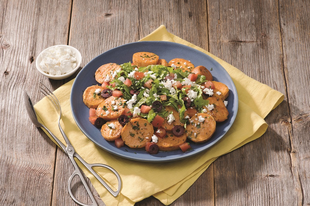 Greek-Style Roasted Sweet Potato Salad