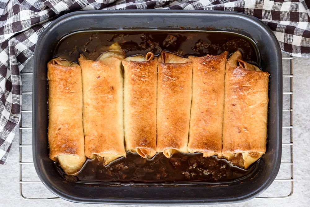 Insanely Simple Apple Enchiladas