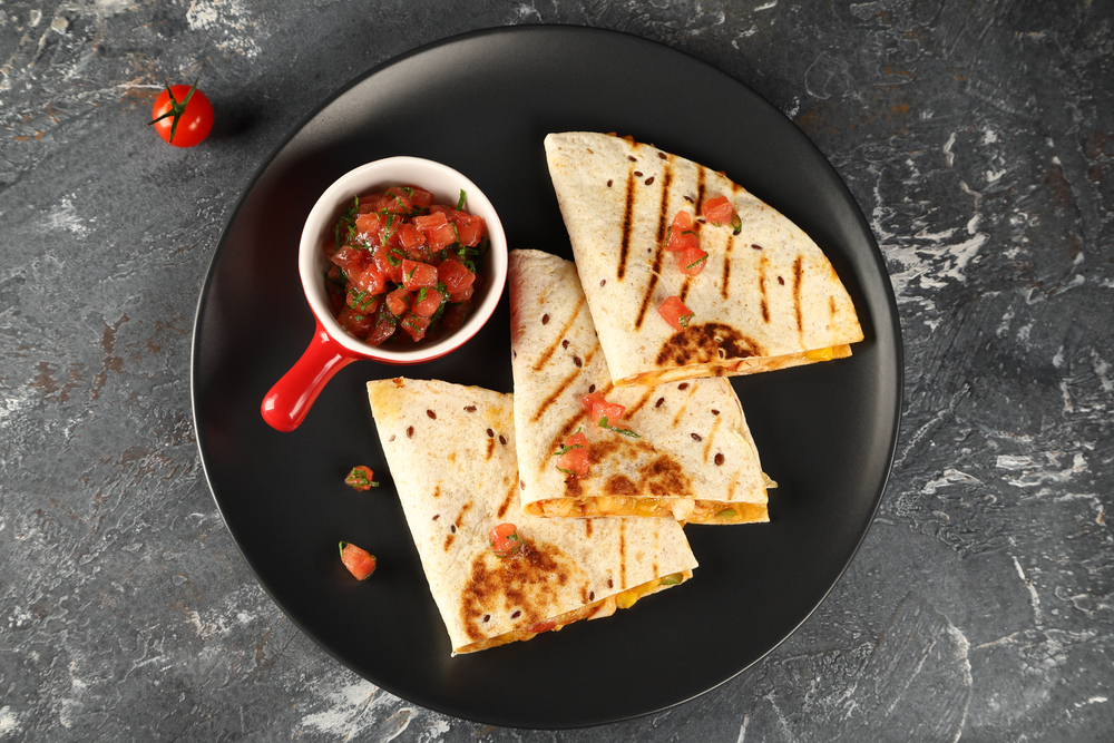 Chicken and Zucchini Quesadilla