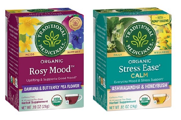 Traditional Medicinals Launches Rosy Mood and Stress Ease Calm Teas