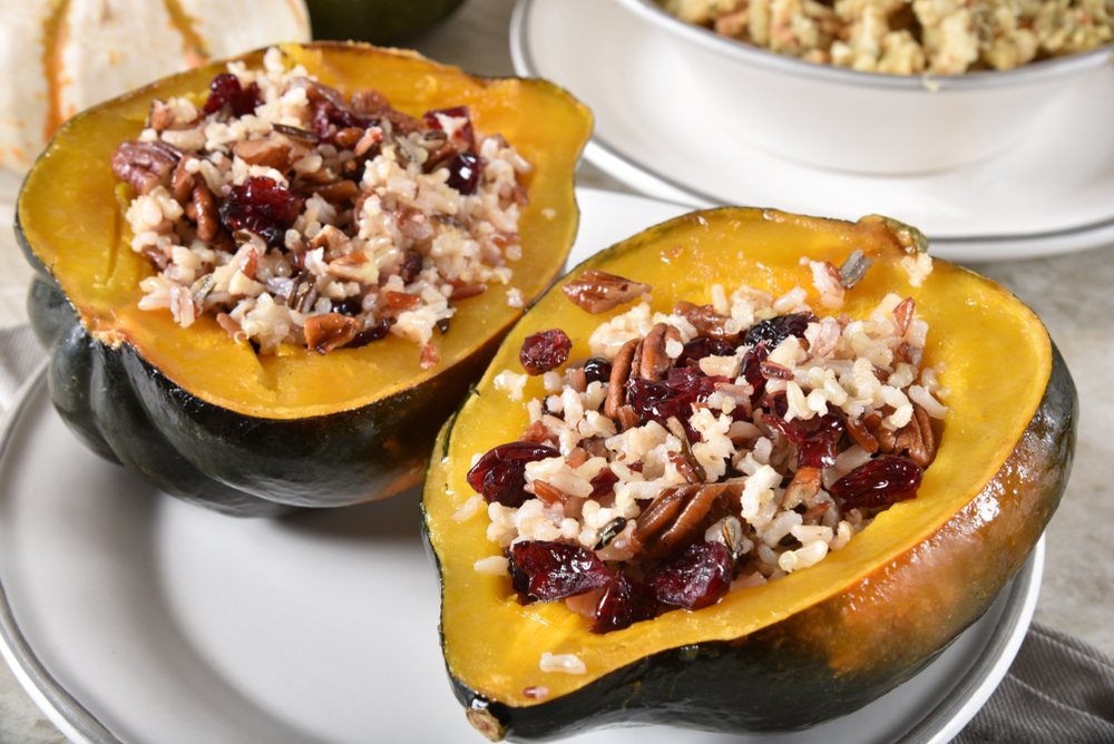 Vegetarian Stuffed Acorn Squash