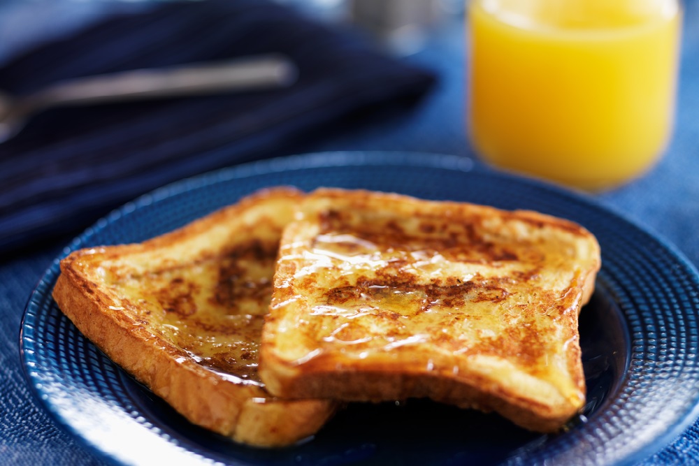 Orange Juice French Toast with Infused Whipped Cream