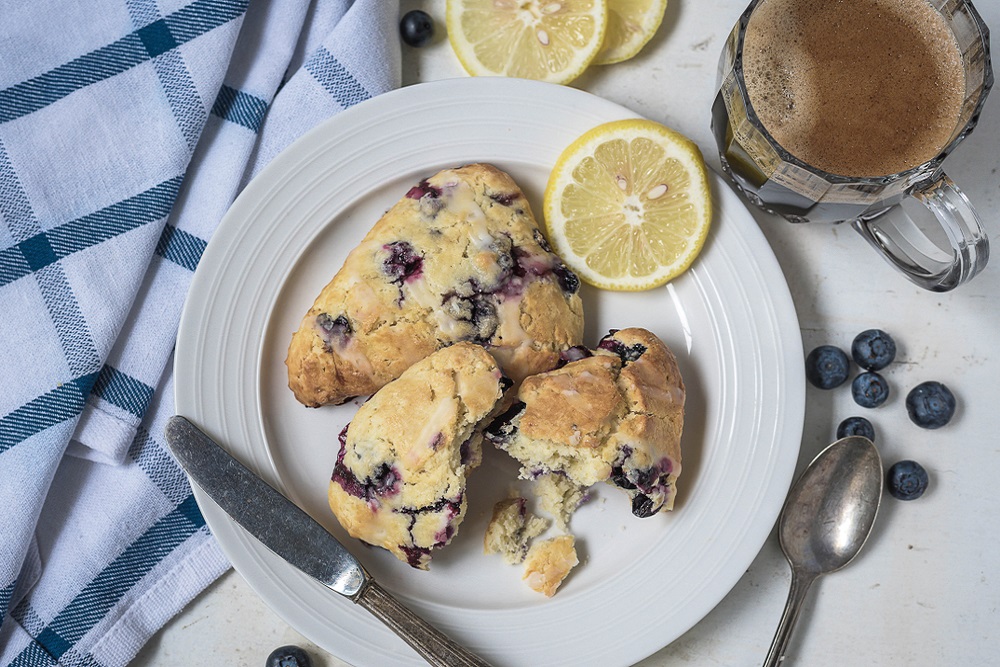 Fresh Blueberry Lemon Scones