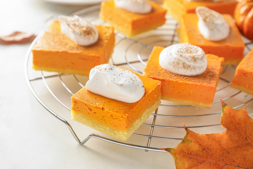 Dairy Free Pumpkin Pie Squares