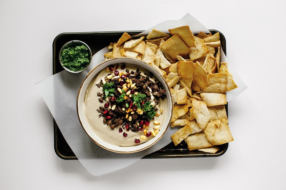 Hummus with Meat All over It