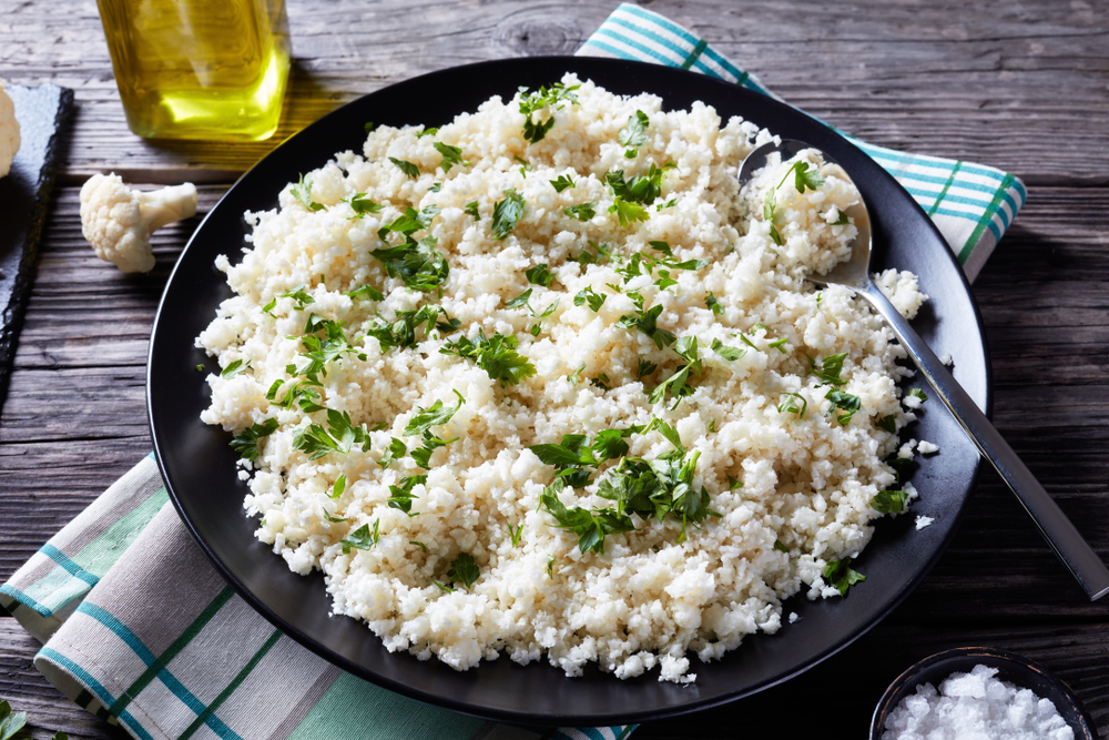 Cauliflower Couscous - a lower card side