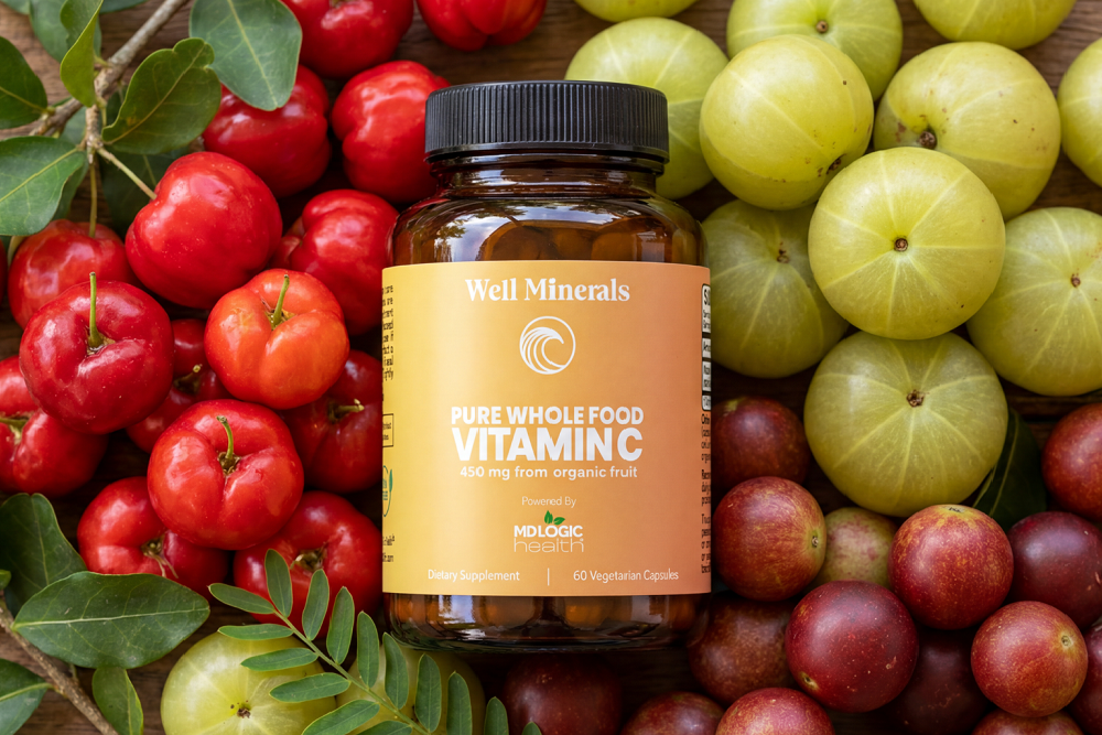 MD Logic Health & Well Minerals Launch Pure Whole Food Vitamin C