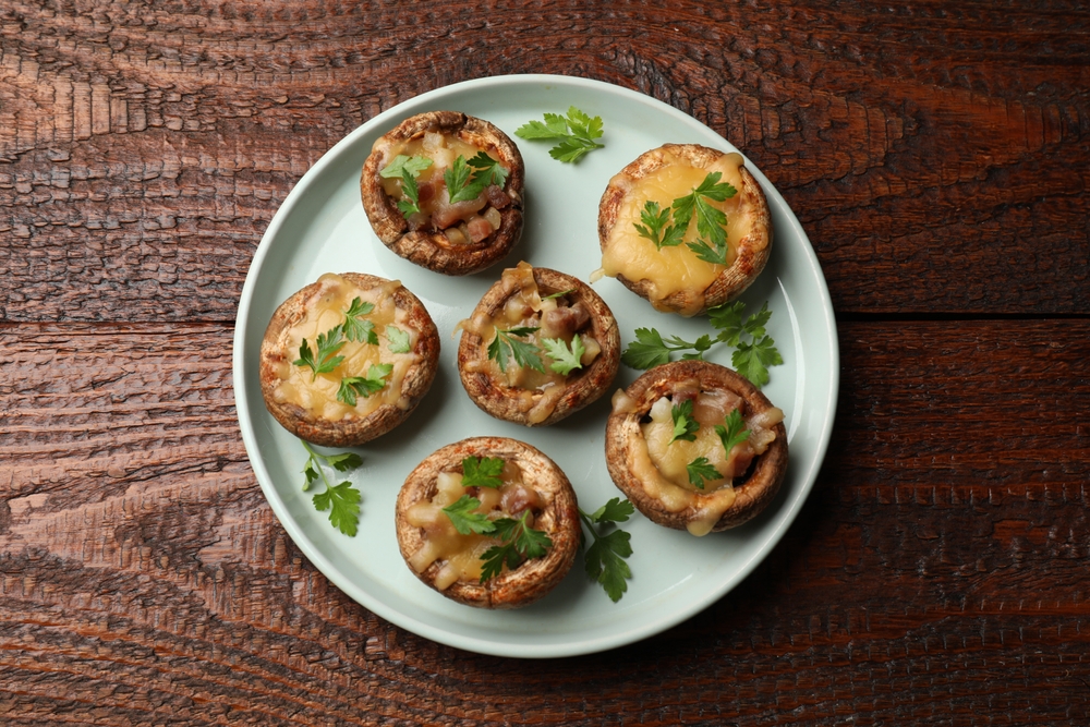Seafood Stuffed Mushrooms